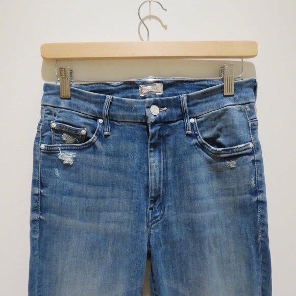 MOTHER High Waisted Looker Jeans in Doodling Damsel - Size US 27 - Picture 4 of 15